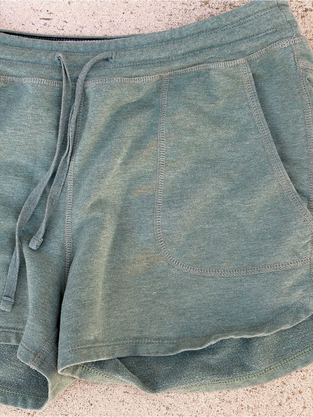 Women's Patagonia Shorts Green Solid S Active Hike Beach Climb Tennis Run Casual